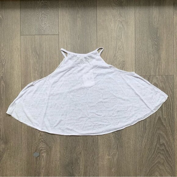 LNA Swing Bib Tank Top Cropped Cotton Sleeveless Casual Basic White Size XS - Picture 5 of 7